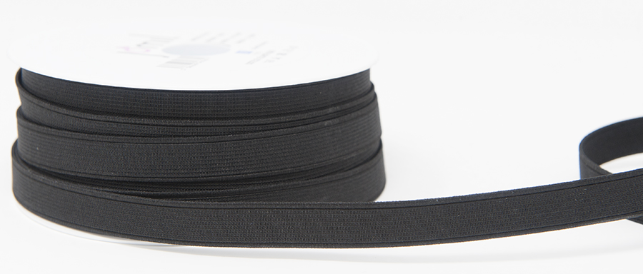 15mm Elastic Black